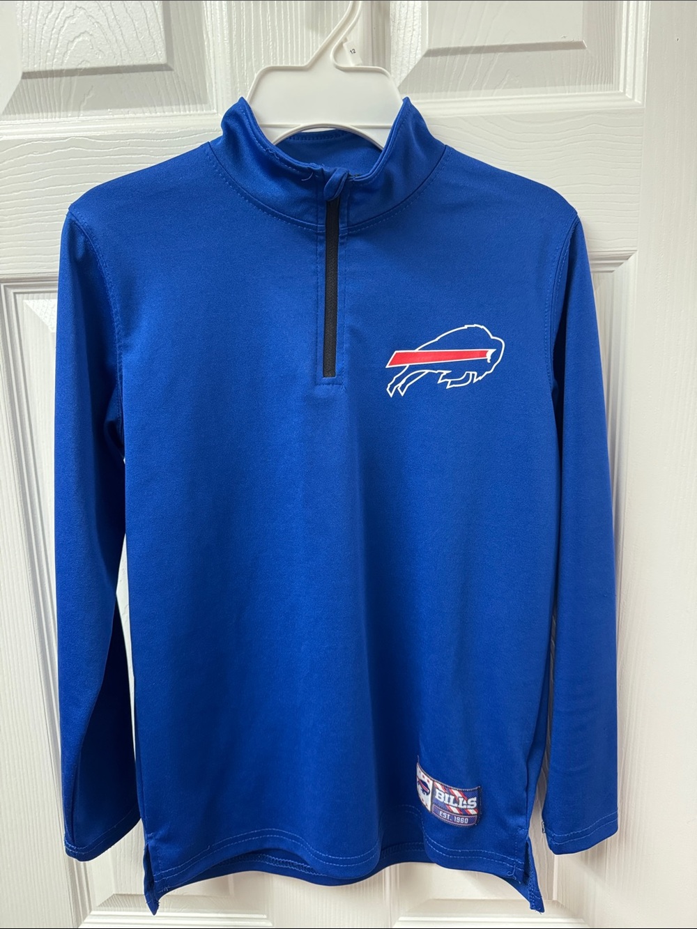 NFL Blue Buffalo Bills Youth 1/4 Zip Pullover